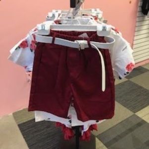 shorts with belt for boys
